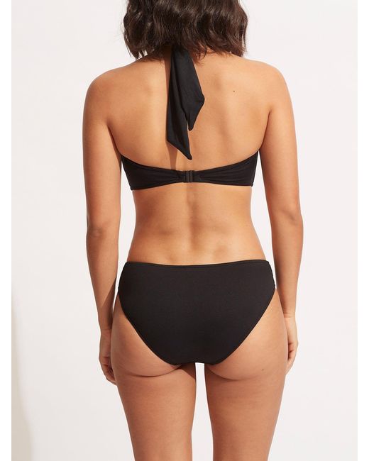 Seafolly Black Collective Twist Band Mini Hipster Pant