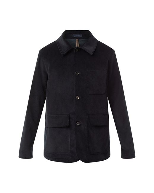 Drake's Blue Men's Chore Velvet Coat for men