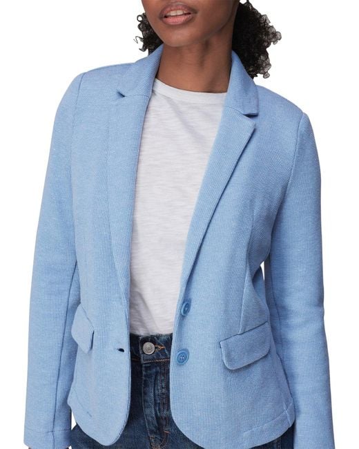 Whistles Blue Women's Slim Jersey Jacket