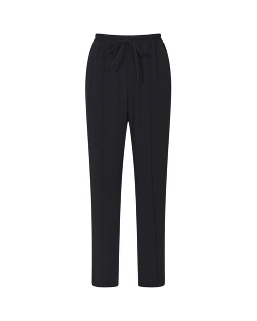 Reiss Black Hailey Tapered Pull On Trousers