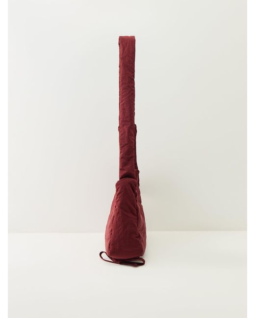 Damson Madder Red Puffy Saz Bag Burgundy