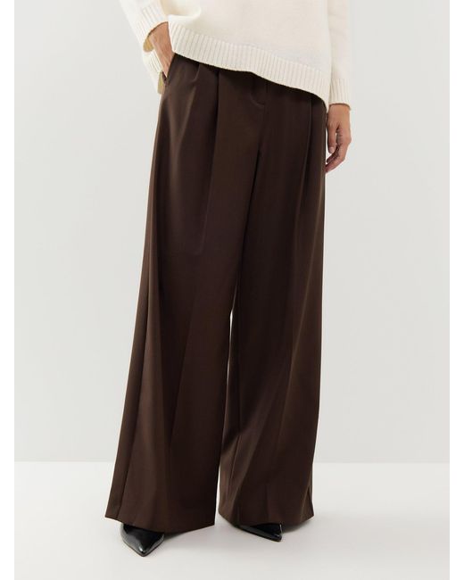 Weekend by Maxmara Brown Adelfi Wide Leg Trousers