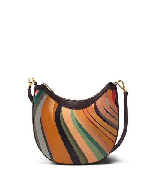 Paul Smith White Women's Women's 'dusky Swirl' Leather Mini Hobo Bag