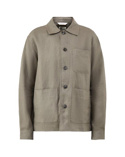 SELECTED Gray Slhregbaird Overshirt Resort for men
