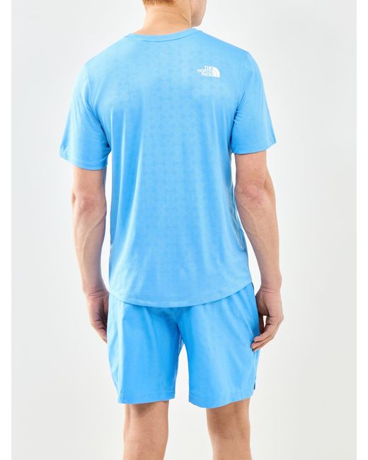 The North Face Blue Pentadome Embossed Short Sleeve T-Shirt for men
