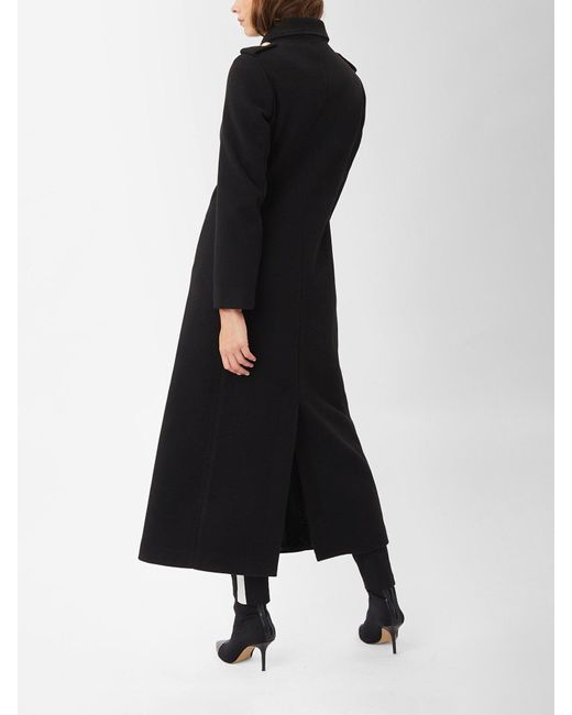 James Lakeland Black Long Military Coat