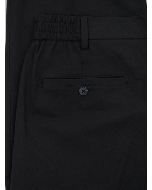SELECTED Black Finn Flex Loose-Fit Trousers for men