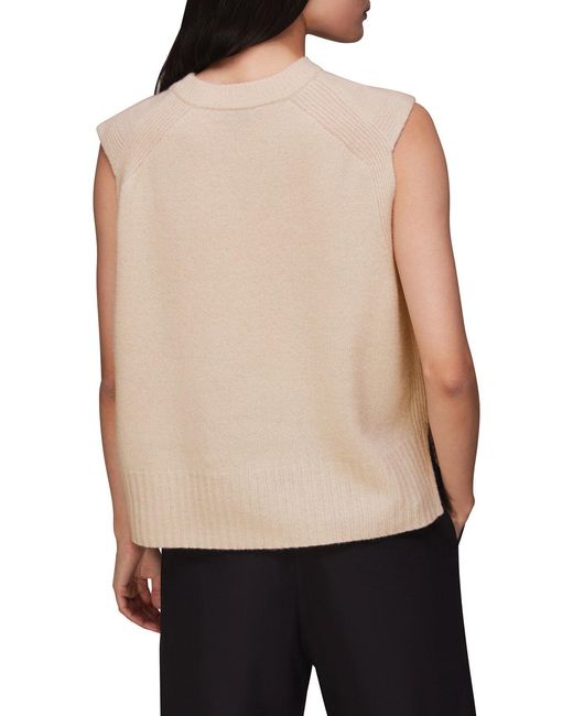 Whistles White Women's Wool Sleeveless Tank