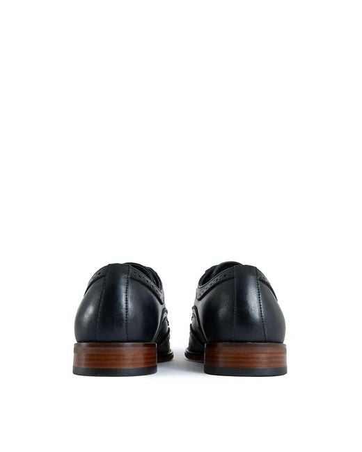 V.Gan Blue Mocha Brogue Shoes for men