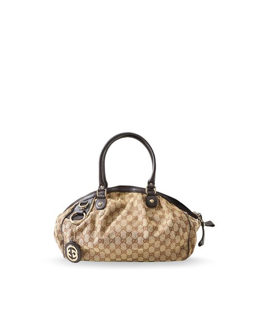 Le Prix Metallic Sukey Gg Canvas 2-Way Shoulder Bag