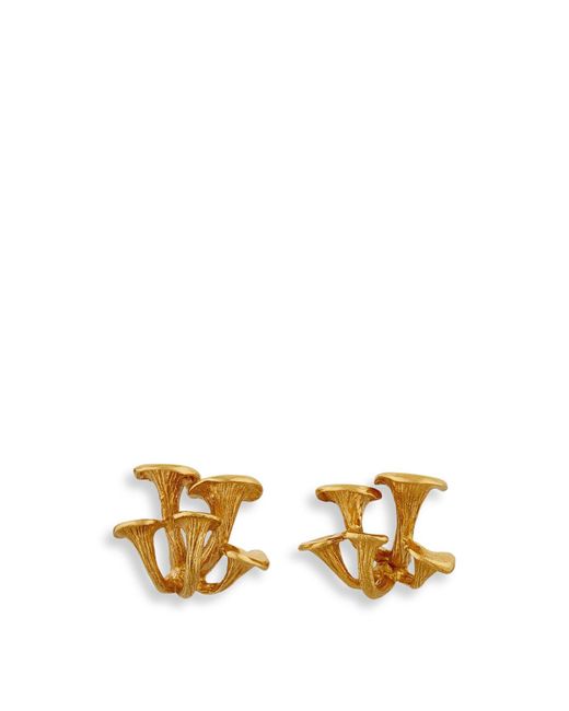 Alex Monroe Metallic Women's Clustered Mushroom Earrings
