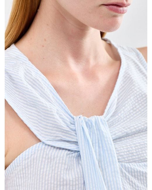SELECTED Blue Hannah Twist Top