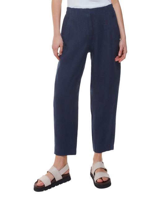 Whistles Blue Barrel Leg Trouser