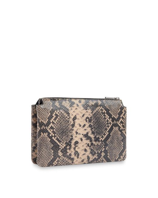 Whistles Gray Women's Elita Snake Double Clutch