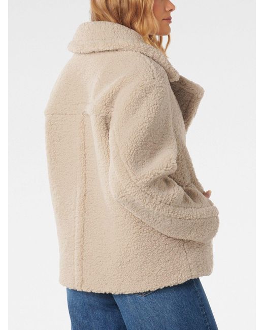 Forever New Natural Analise Borg Jacket