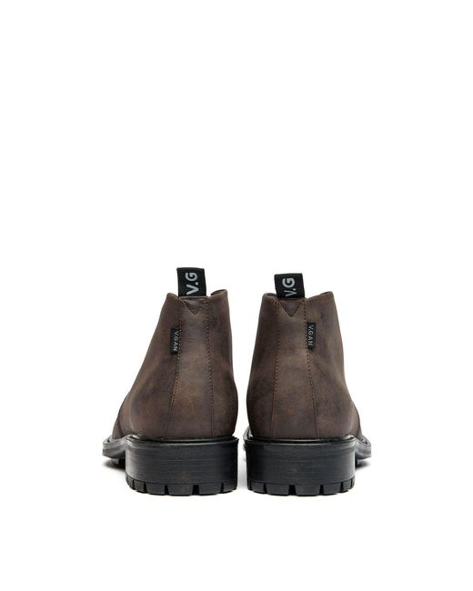 V.Gan Brown Vegan Endive Chukka Boots for men
