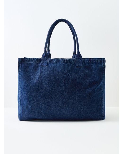 Anine Bing Blue Leo Tote Bag