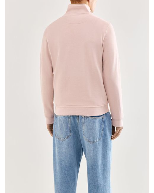 Belstaff Pink Quarter Zip Sweatshirt for men