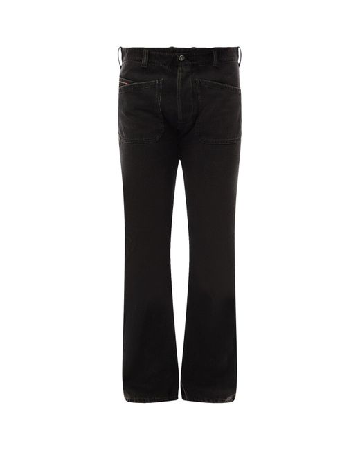 DIESEL Black D-Moorix Boot Cut Work Pant for men