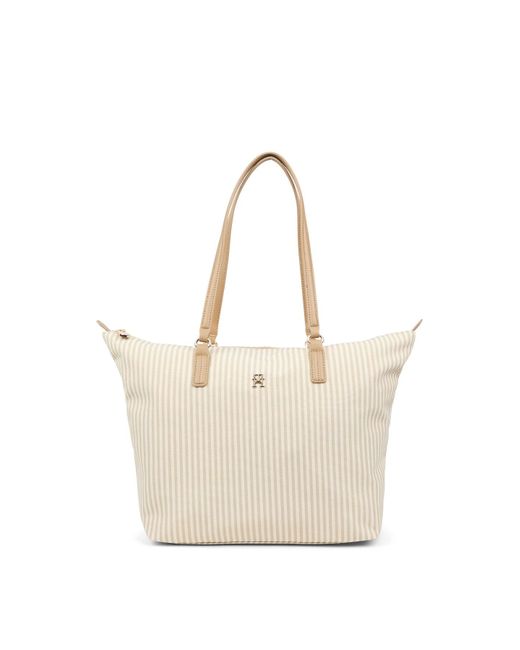 Tommy Hilfiger Natural Poppy Summer Tote Bag