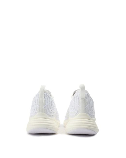 Athletic Propulsion Labs White Techloom Zipline Textile Trainers