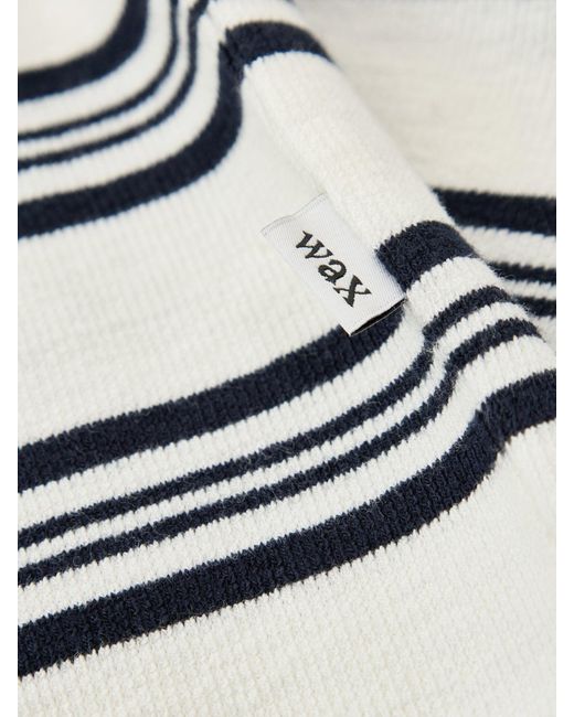 Wax London Multicolor Textured Stripe Organic T-Shirt Multi for men