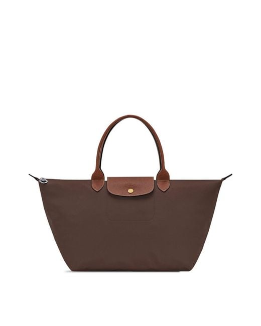 Longchamp Brown Le Pliage Original Shoulder Bag L