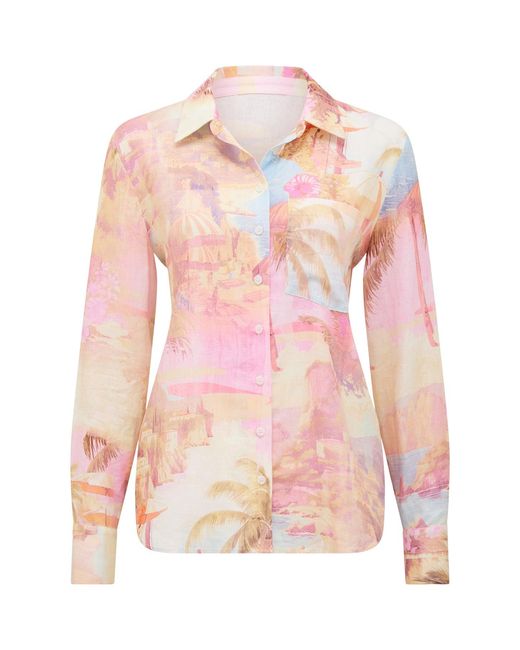 Forever New Pink Lydia Oversized Shirt