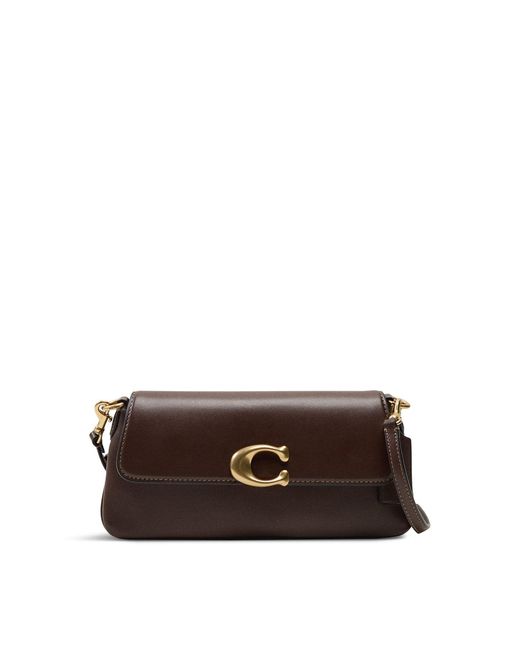 COACH Natural Jet Refined Calf Shoulder Bag Maple