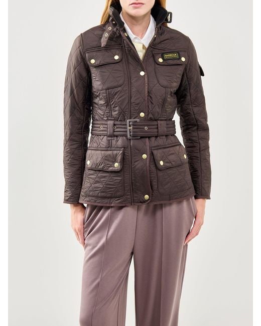 Barbour Brown Polarquilt Quilted Jacket
