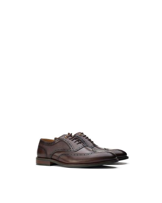 Simon Carter Brown Diplodocus Brogue Shoes for men