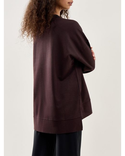 Sweaty Betty Purple After Class Longline Sweatshirt