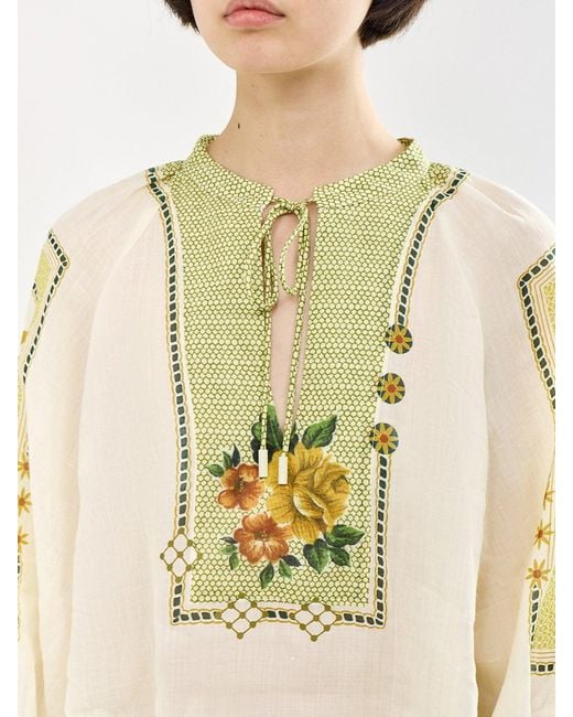 ALÉMAIS Metallic Dixie Blouse