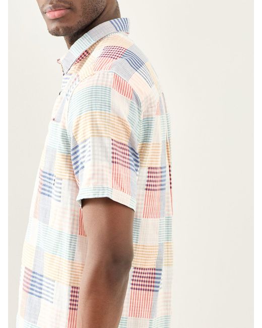 Barbour White Oakshore Short Sleeve Summer Fit Shirt for men