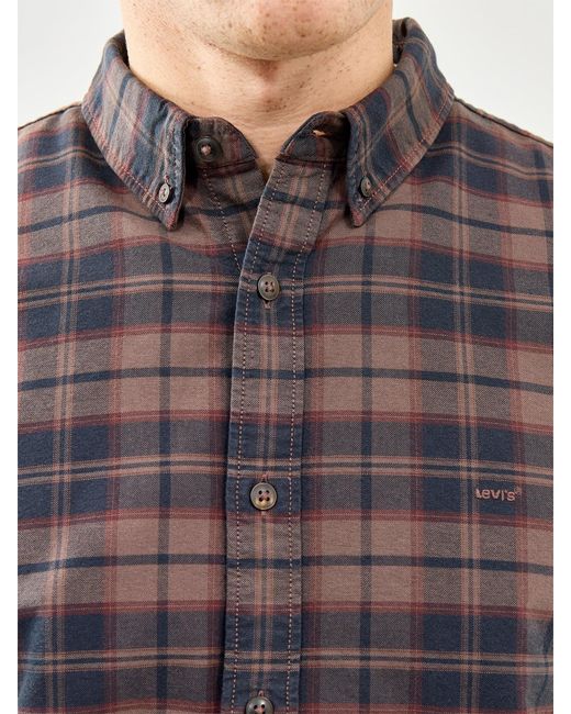 Levi's Gray Button Down Shirt Khaki for men