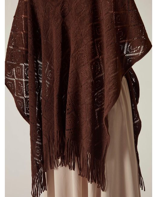 James Lakeland Brown Textured Knit Kaftan