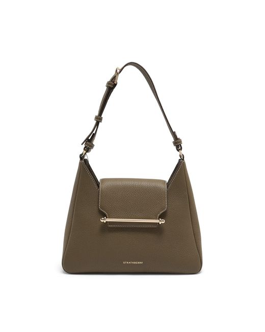 Strathberry Women's Multrees Hobo Grain in Green | Lyst UK