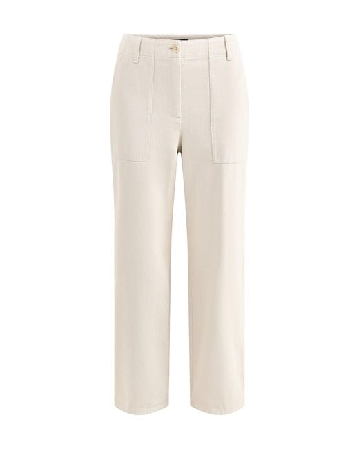 Eileen Fisher Natural Easy Tapered Pant Cream