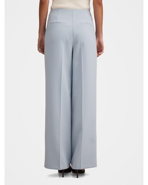 Forever New Blue Lee Wide Leg Trousers