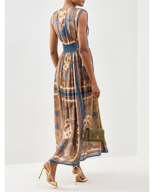 Zimmermann Natural Mahon Waisted Maxi Dress Multi