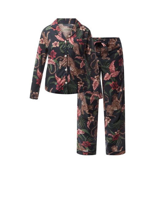 Desmond & Dempsey Black Soleia Long Set
