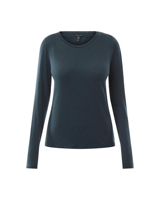 Eileen Fisher Blue Women's Round Neck Slim T-shirt