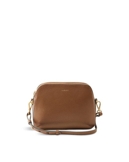Radley Brown Dukes Place Medium Ziptop Crossbody Bag Tan