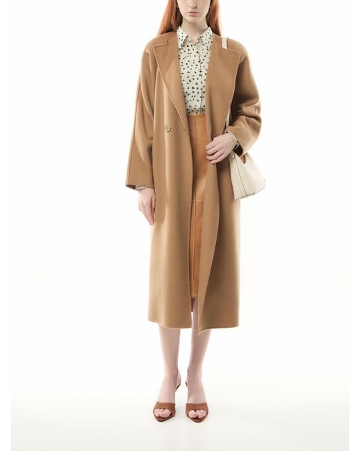 Max Mara Natural Women's Limone Collarless Coat