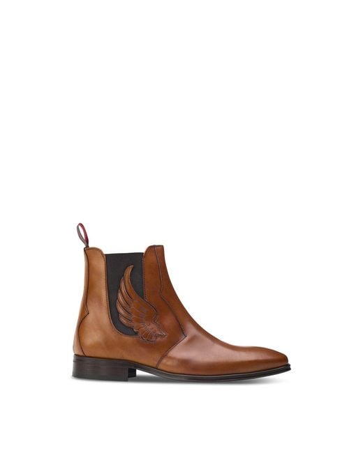 Jeffery West Brown Men's Wing Boots for men