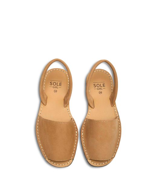Sole Metallic Macaw Nubuck Menorcan Sandals