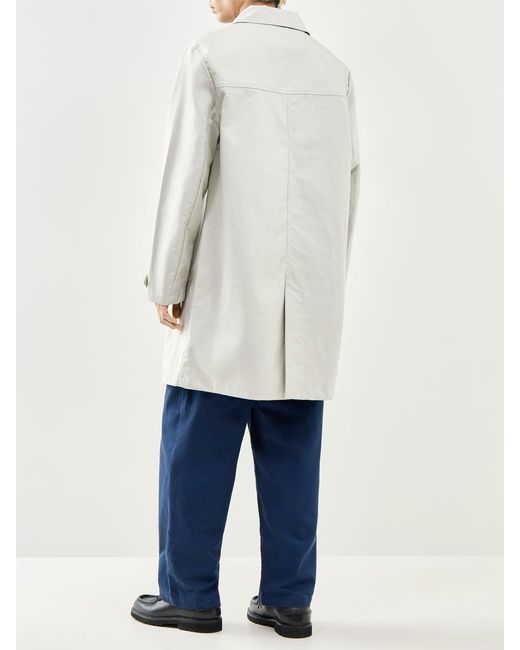 Farah White Mac Coat for men