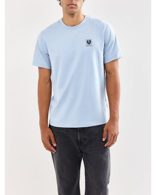 Belstaff Blue Logo T-Shirt for men