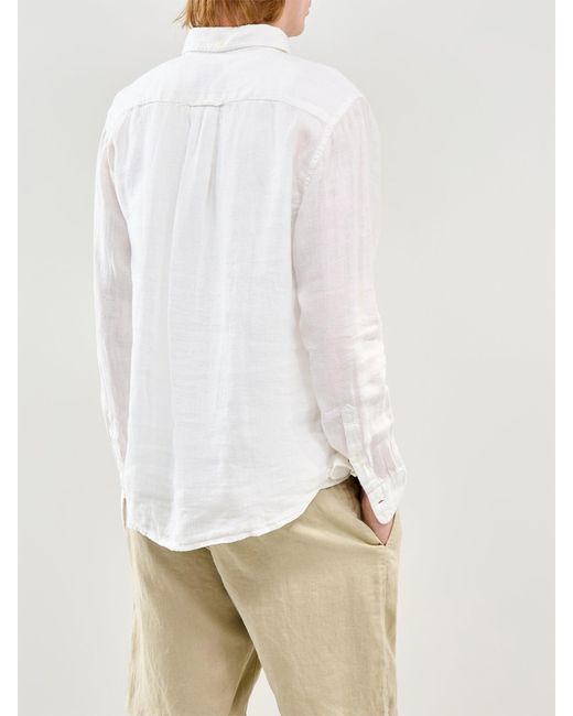 Gant White Garment Dyed Shirt for men