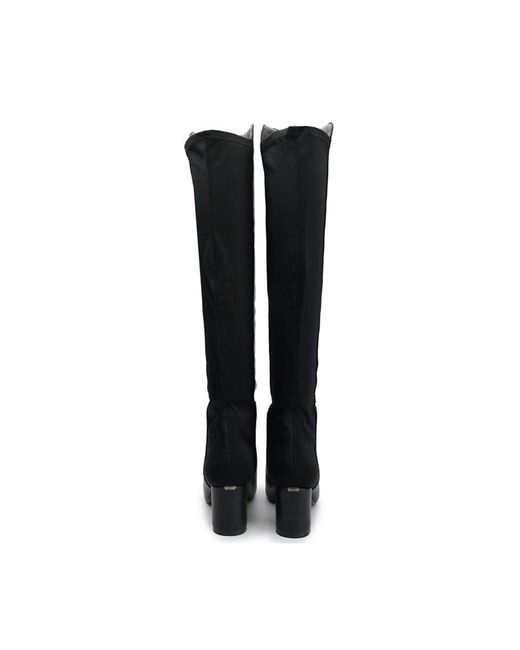 V.Gan Black Vegan Suga Knee High Boots
